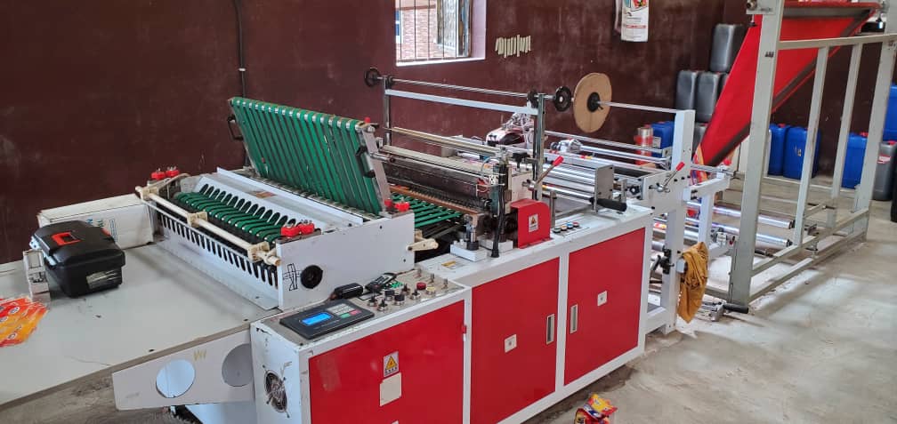 Nylon bag-making machine at Mimshak Integrated Packages