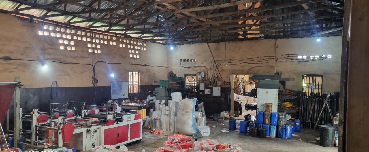 Carton production at the Mimshak Pak factory floor in Asaba